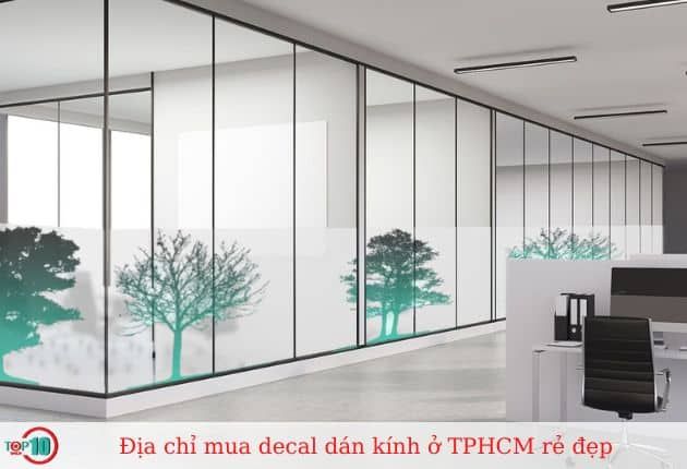 Tìm mua decal dán kính chất lượng tại TP.HCM