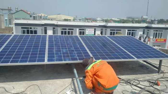 Hình ảnh thực tế công trình điện mặt trời do NAM PHONG Solar thi công