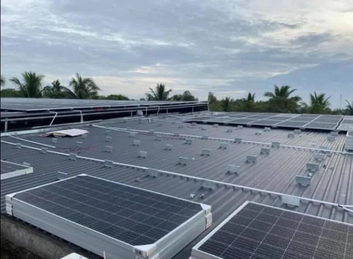 Hình ảnh minh họa hệ thống điện mặt trời của Thiên Vương Phát