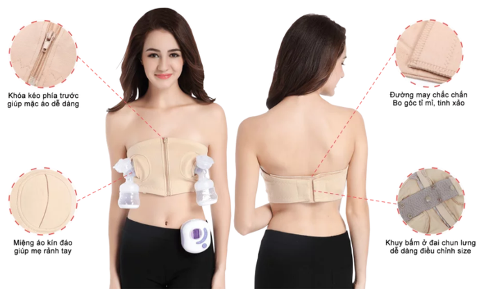 Áo Hút Sữa Rảnh Tay Inbear - Hình Ảnh 2