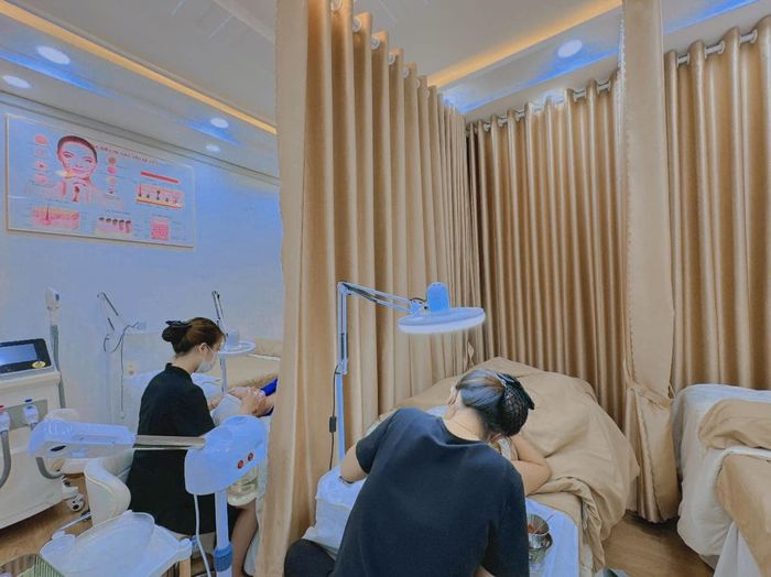 Hình ảnh không gian đào tạo chuyên nghiệp tại HaTran Beauty Academy