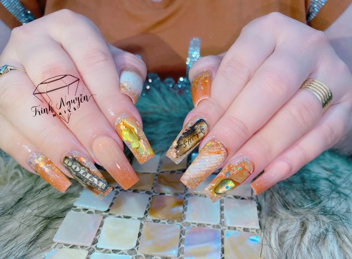 Không gian sang trọng và những tác phẩm nail ấn tượng tại Trinh Nguyễn Nails