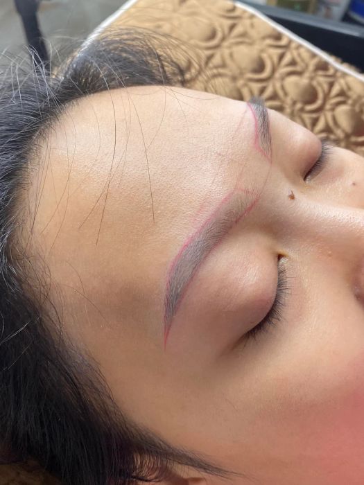 Hình ảnh kết quả phun xăm tự nhiên tại Ánh 97 Beauty