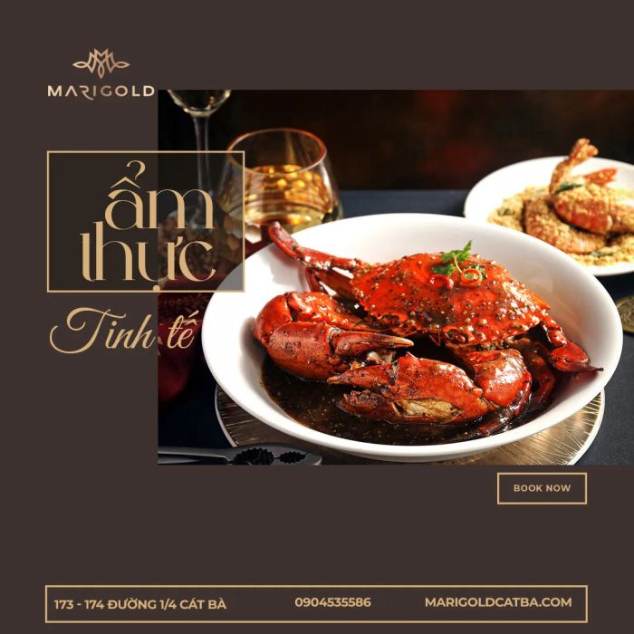 Không gian ẩm thực sang trọng tại Marigold Restaurant