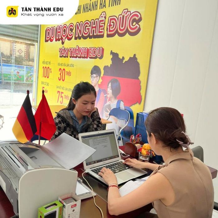 Hình ảnh lớp học tiếng Đức tại Tân Thành Edu