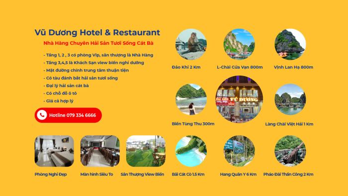 Không gian sang trọng tại Nhà hàng Hải sản Vũ Dương