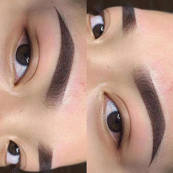 Hình ảnh thành phẩm phun xăm tự nhiên tại Bao Lien Beauty Spa