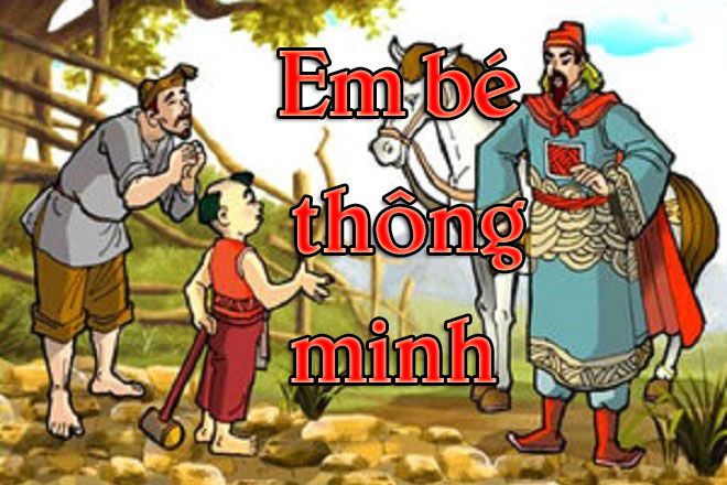 Tranh minh họa: Cậu bé thông minh đối đáp với nhà vua