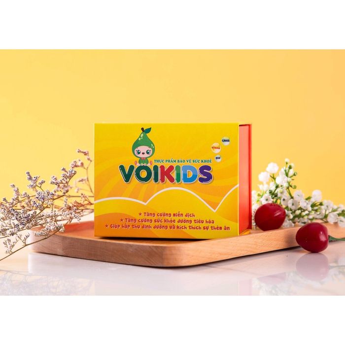 Hình ảnh minh họa cốm Voikids - Sản phẩm được nghiên cứu bởi Viện Dinh dưỡng Quốc gia