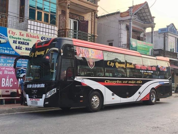 Hình ảnh xe giường nằm hiện đại của nhà xe Quang Bính