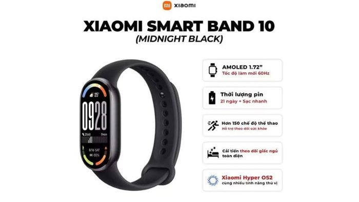 Xiaomi Smart Band 10 chính thức lộ diện