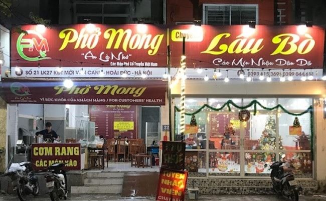 Phở Mong - Món ngon không thể bỏ qua tại Sài Gòn