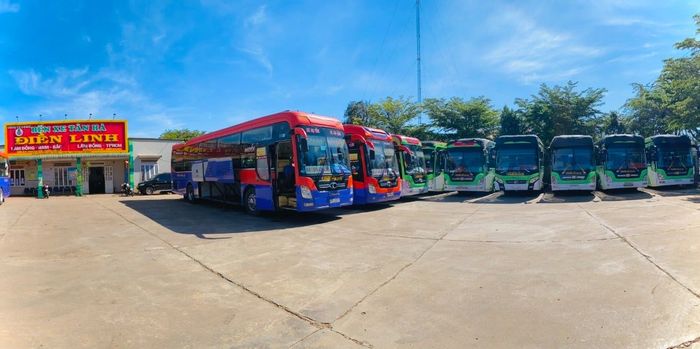 Hình ảnh xe khách Điền Linh trên tuyến Bắc Nam