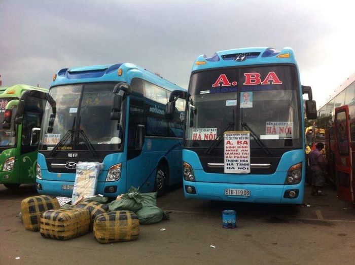 Đội xe hiện đại của nhà xe A.BA trên các tuyến Bắc Nam