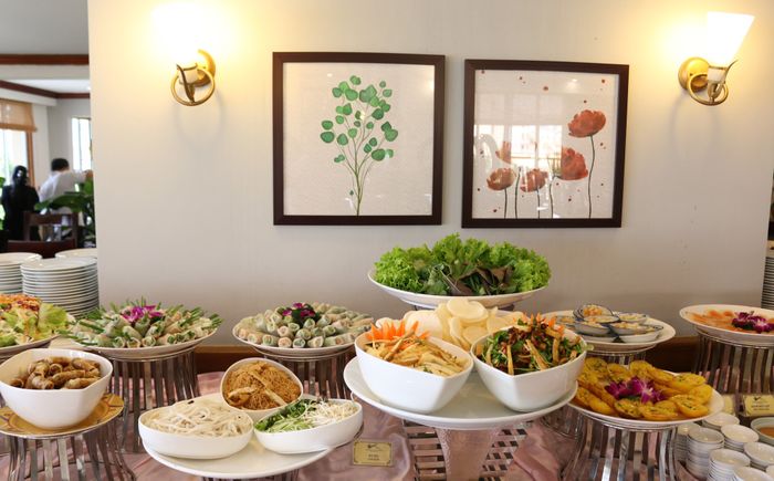 Góc nhìn nghệ thuật về thực đơn buffet chay thanh tịnh tại Cỏ Nội