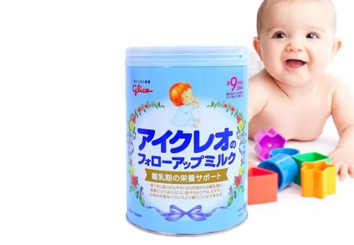 Hình ảnh chân thực Sữa Glico Số 9 nguyên hộp