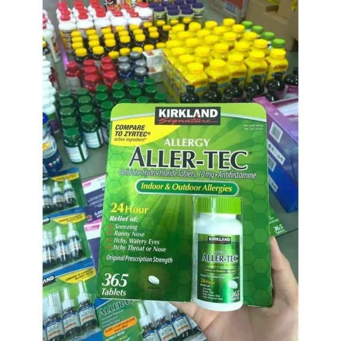 Hình ảnh thực tế viên uống Aller-Tec dạng viên nén