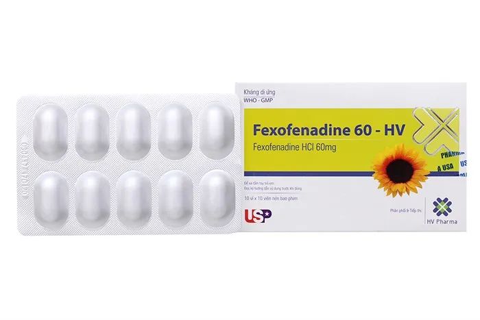 Hình ảnh thực tế thuốc Fexofenadine - viên nén bao phim
