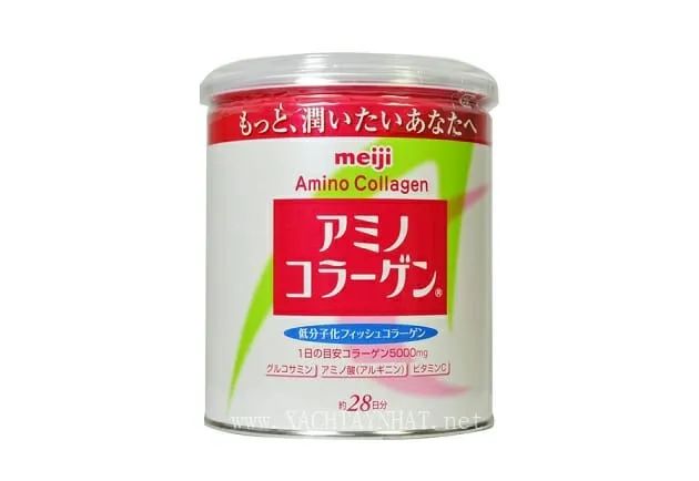 Bột Meiji Amino Collagen - Bao bì chính hãng Nhật Bản