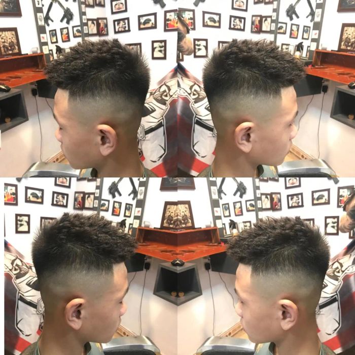 Hình ảnh không gian sang trọng tại Vũ Khang Barbershop