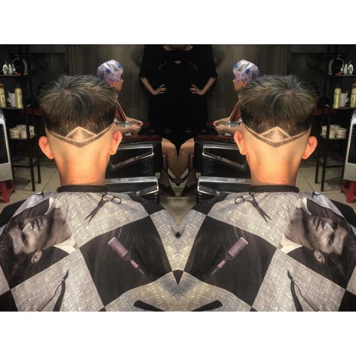 Hình ảnh nghệ thuật cắt tóc tại Barbershop Nguyen Hien
