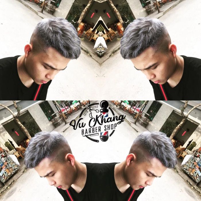 Hình ảnh phong cách làm việc chuyên nghiệp tại Vũ Khang Barbershop