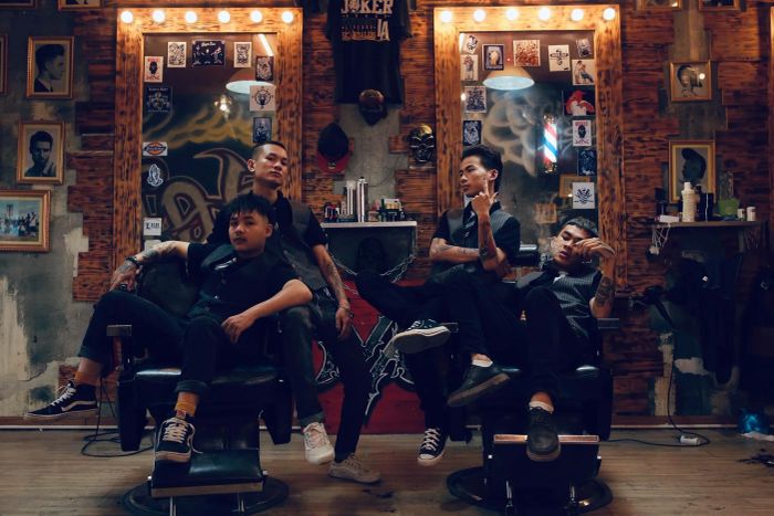 Hình ảnh không gian nghệ thuật tại Boom Barber Shop