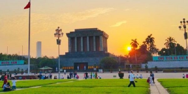 Hình ảnh tư liệu về kiến trúc độc đáo của lăng Bác
