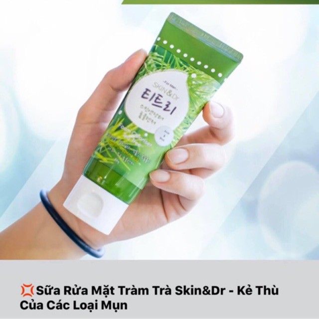 Hình ảnh thực tế sữa rửa mặt Tràm Trà Skin & Dr Tea Tree