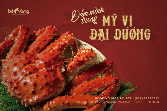 Những món hải sản cao cấp được trình bày tinh tế