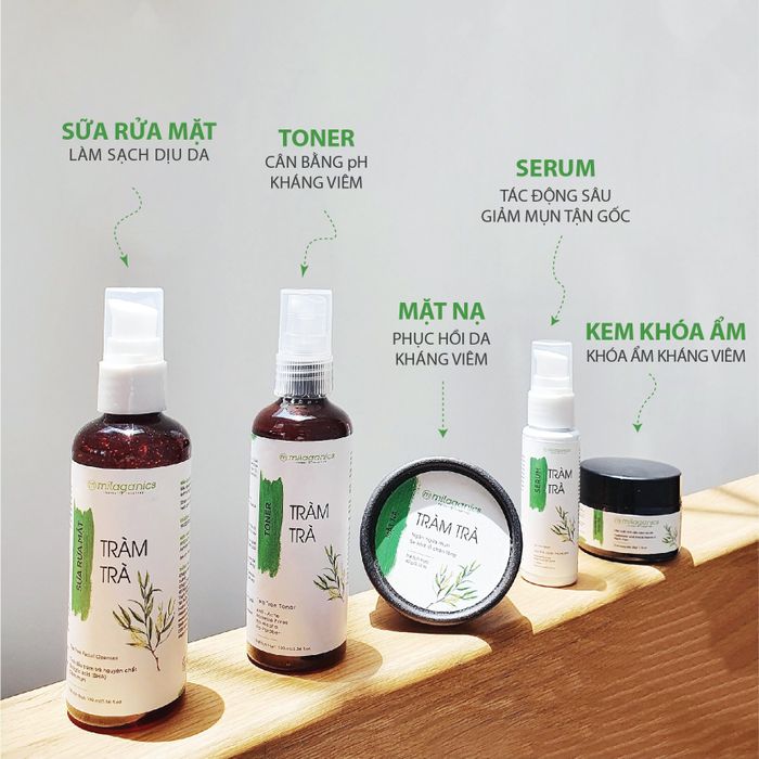 Hình ảnh chân thực sữa rửa mặt Tràm Trà Milaganics - phiên bản 2