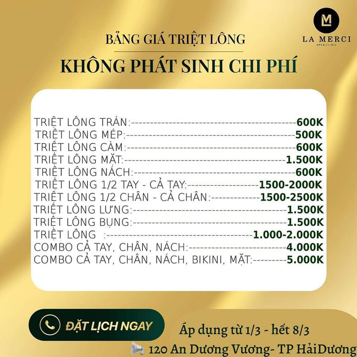 Hình ảnh không gian sang trọng tại La Merci Spa & Clinic