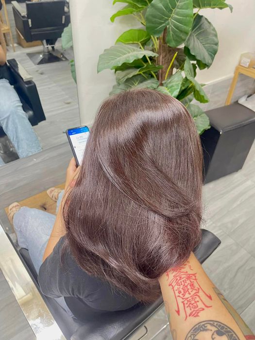 Hình ảnh thực hành của học viên tại HairSalon TÂM Design