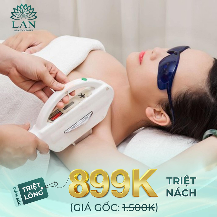 Hình ảnh quy trình triệt lông chuyên nghiệp tại Lan Beauty Spa