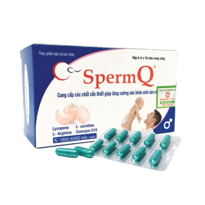 Hình ảnh thực tế SpermQ - Góc nhìn cận cảnh viên uống