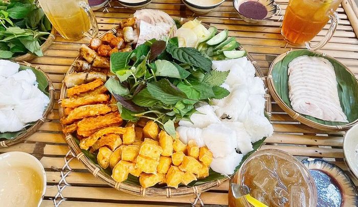 Hình ảnh món bún đậu được trình bày đẹp mắt tại Bún Đậu Mẹt - Vũng Tàu