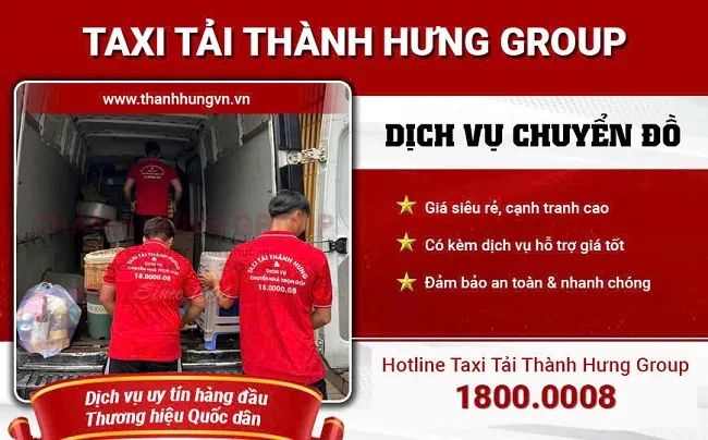 Dịch vụ chuyển đồ Taxi Tải Thành Hưng