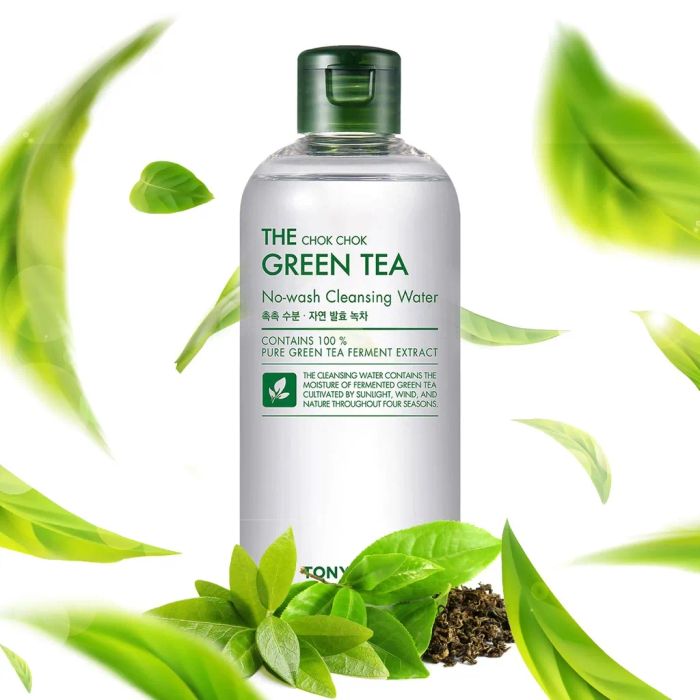 The Chok Chok Green Tea - Trải nghiệm làm sạch dịu nhẹ nhưng mạnh mẽ với sức mạnh từ trà xanh lên men, cho làn da thông thoáng và tươi trẻ.