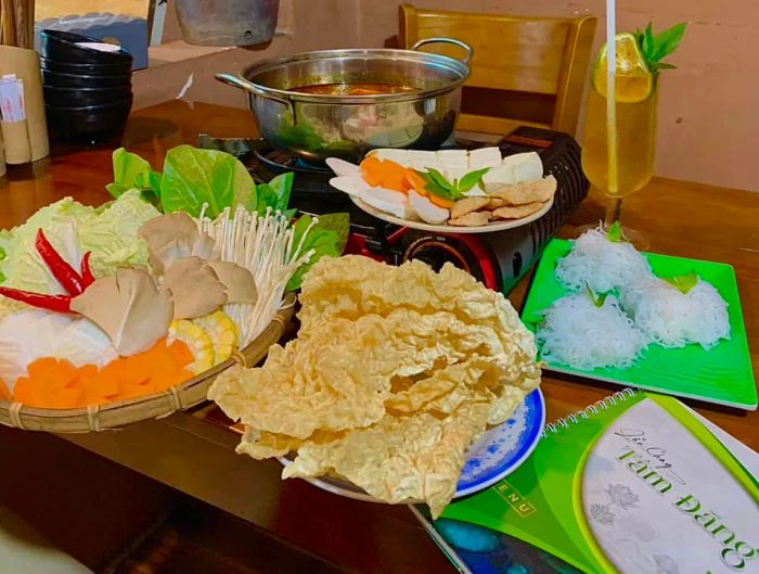 Món lẩu nấm thơm ngon đặc trưng tại Tâm Đăng