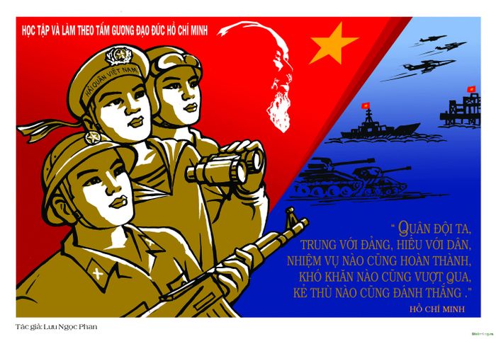 Hình ảnh minh họa chân dung người lính cụ Hồ (Nguồn: Sưu tầm)