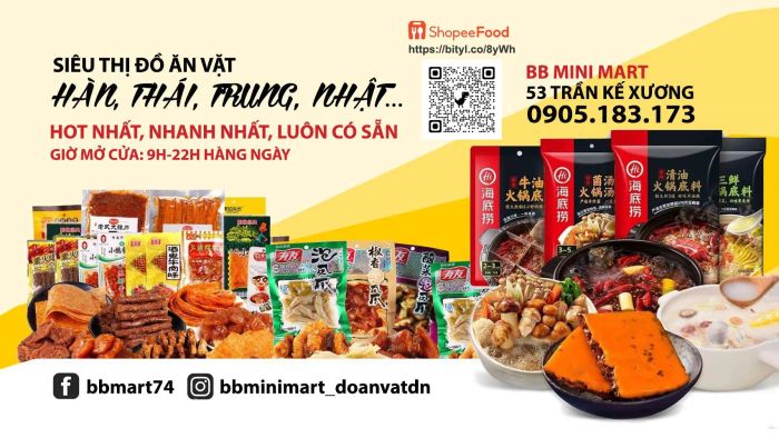 BB Mini Mart - Không gian mua sắm trẻ trung