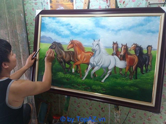 Tranh sơn dầu Thảo Nguyên tại Hà Nội