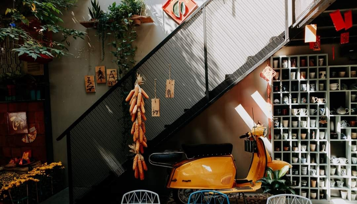 Hiên Coffee & Tea - Ảnh góc quán nhẹ nhàng, đầy cảm hứng