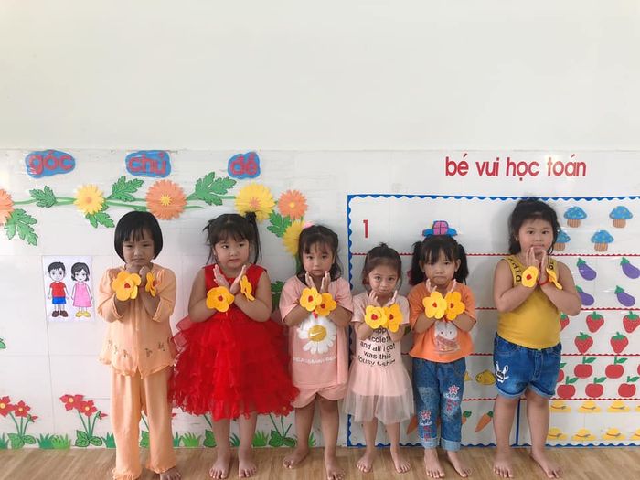 Hình ảnh lớp học sáng tạo tại Mầm non Kindy Trà Cú
