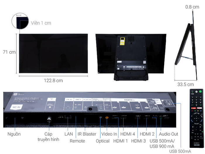 Android Tivi OLED Sony 4K 55 inch KD-55A1