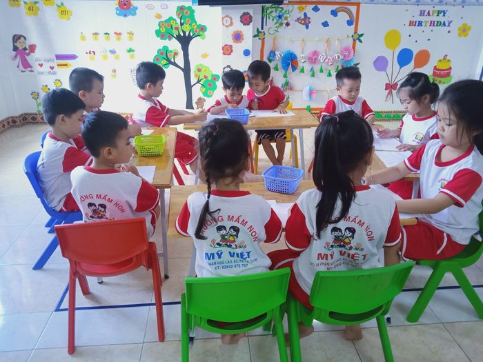 Hình ảnh đầu tiên về không gian học tập đầy sáng tạo tại Trường Mầm Non Mỹ Việt