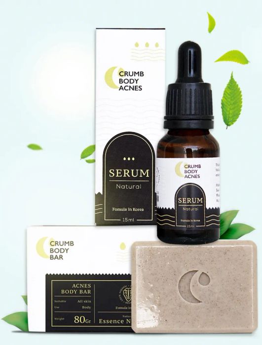Hình ảnh bộ đôi Crumb Body - Thiết kế sang trọng với hương thơm thảo dược tự nhiên