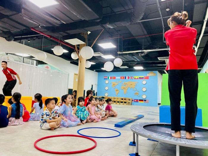 Hình ảnh khu vui chơi sáng tạo tại Trường Mầm non Papakidz