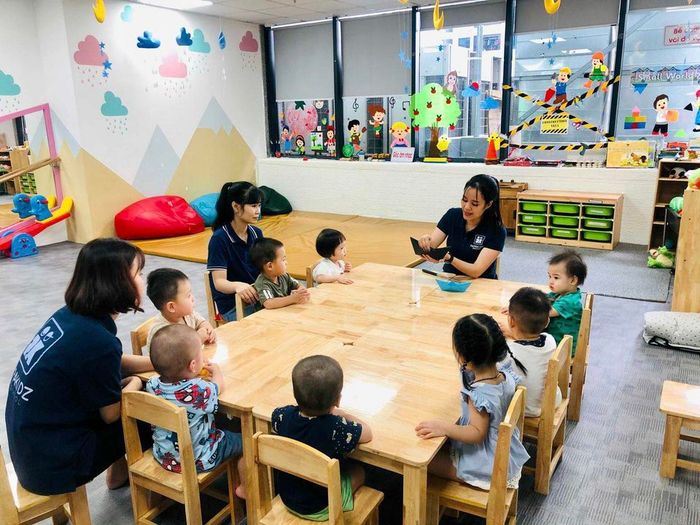 Hình ảnh giờ học ngoại khóa đầy màu sắc tại Papakidz