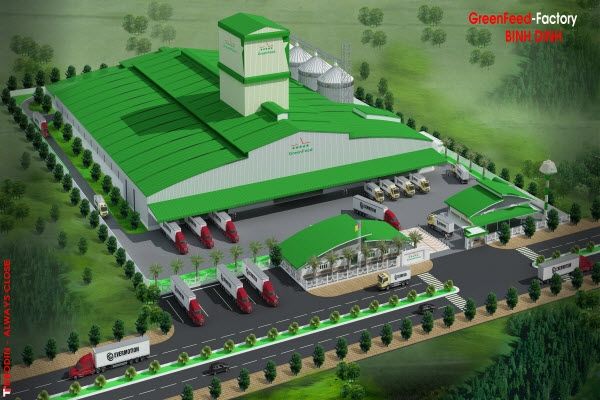 Dây chuyền sản xuất thức ăn chăn nuôi tự động hóa tại GreenFeed Bình Định